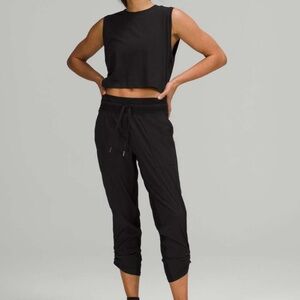 Lululemon Black Mid-Rise Dance Studio Crops Size 8